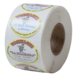 Rollo de etiquetas aderibles